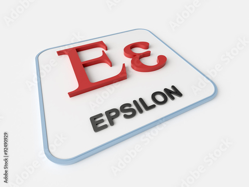 Epsilon Greek Symbol