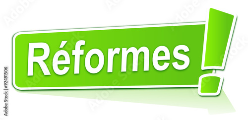 réformes sur étiquette verte