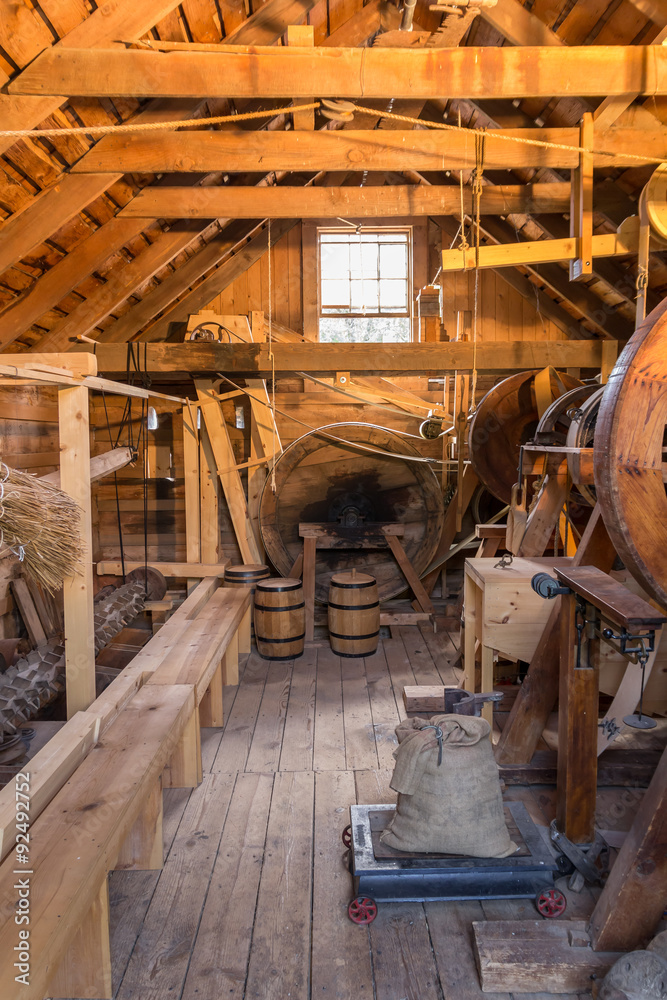 Inside grist mill
