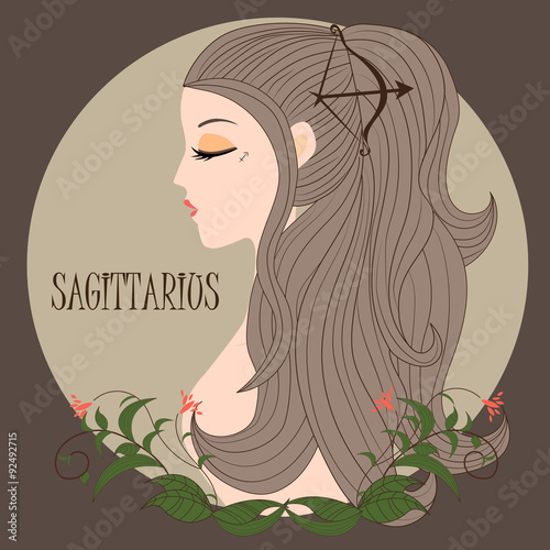 Zodiac girl Sagittarius