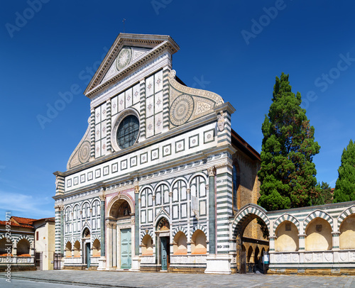 Facade of the Basilica of Santa Maria Novella, Florence, Italy