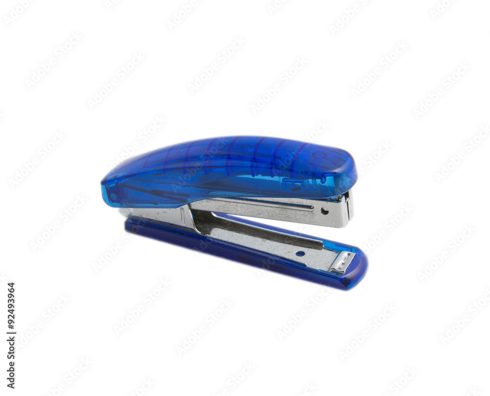Stapler on white background