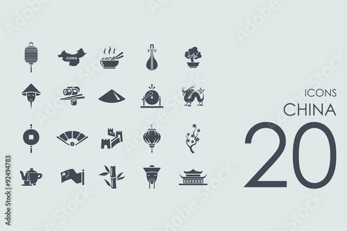 Set of China icons