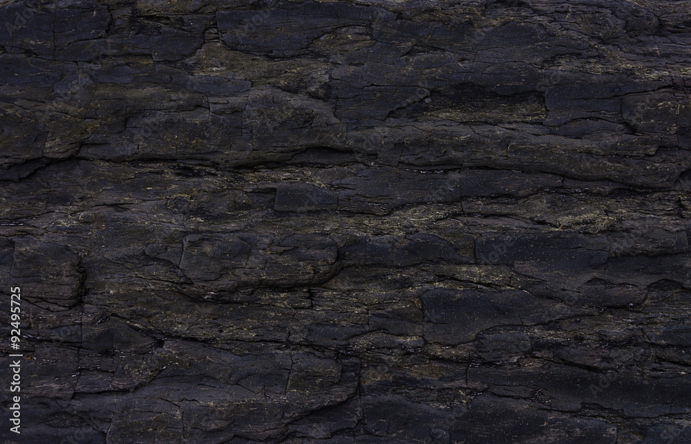 Texture of black rock