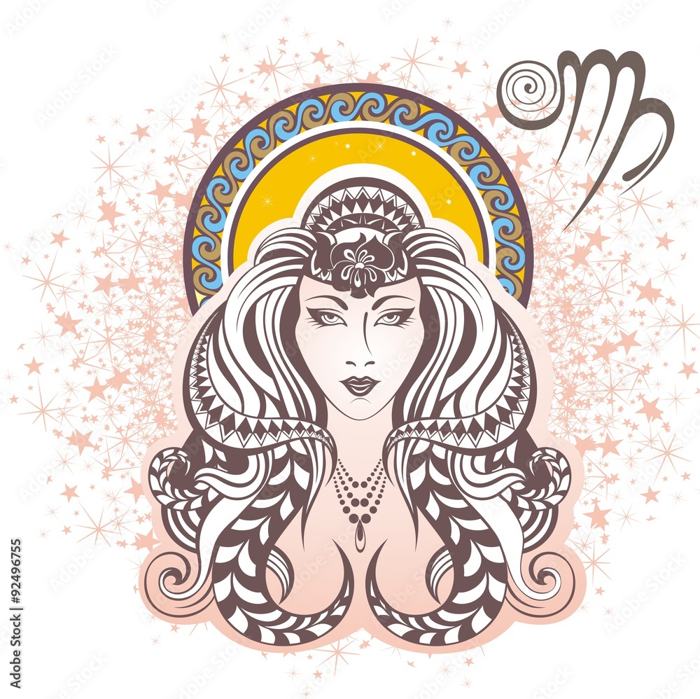 Virgo. Zodiac sign Virgo. Zodiac sign
