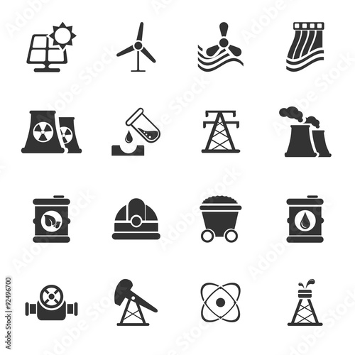 Fuel and Power Generation Icons