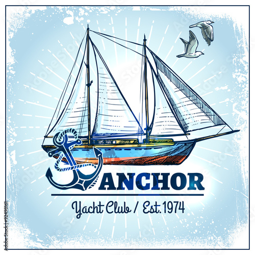 Sail Ship Poster