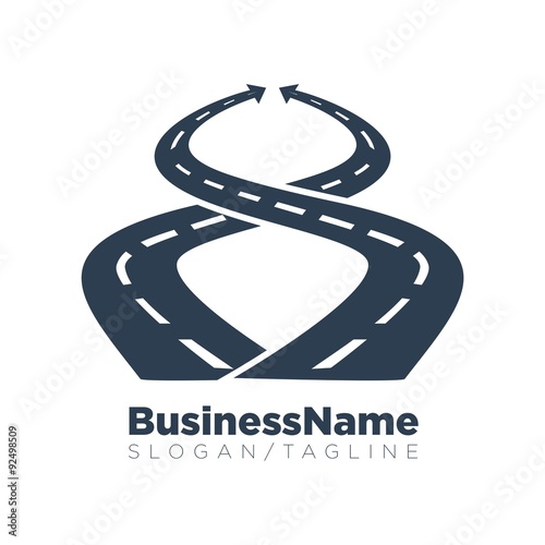 Road Street Way vector logo icon
