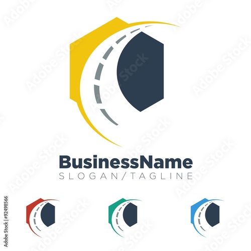 Road Street Way vector logo icon