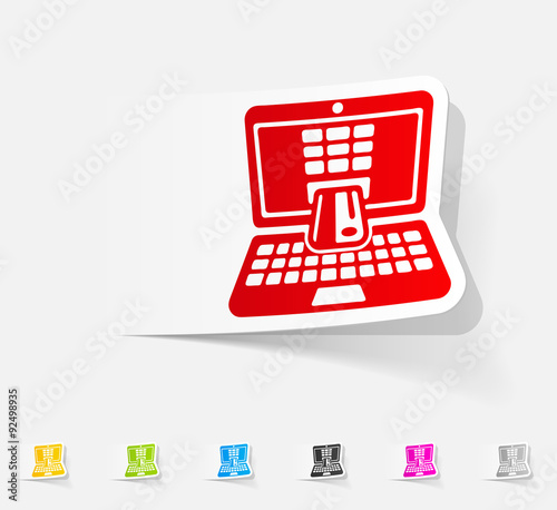 realistic design element. e-commerce