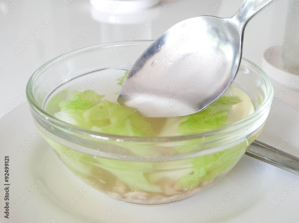 pork and vegetable clear soup pork and vegetable clear soup