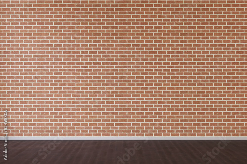 Wand aus Backstein im Zimmer