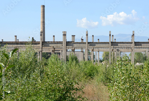 Abandoned factory for the manufacture of metals in Bulgaria Kremikovtzi 