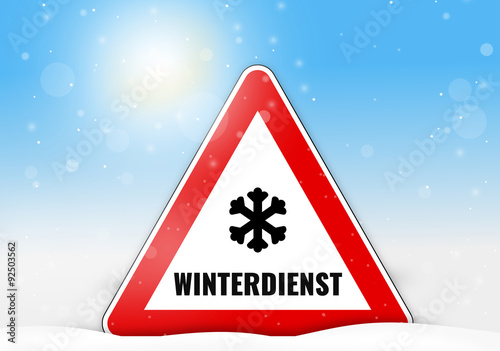 Winterdienst Schild