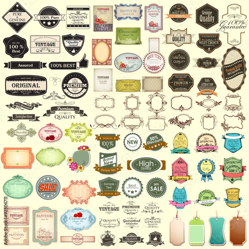 Vintage selling badge for premium quality jumbo collection