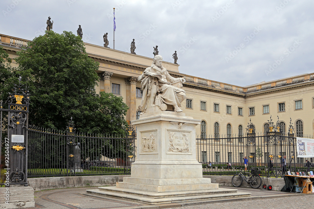 Humboldt-Universitat zu Berlin (Berlin's Humboldt University) named in honor of its founder, Germany