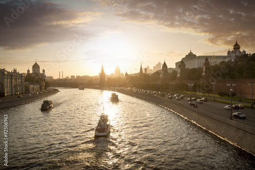 View on Moscow from a bridge near Red Square