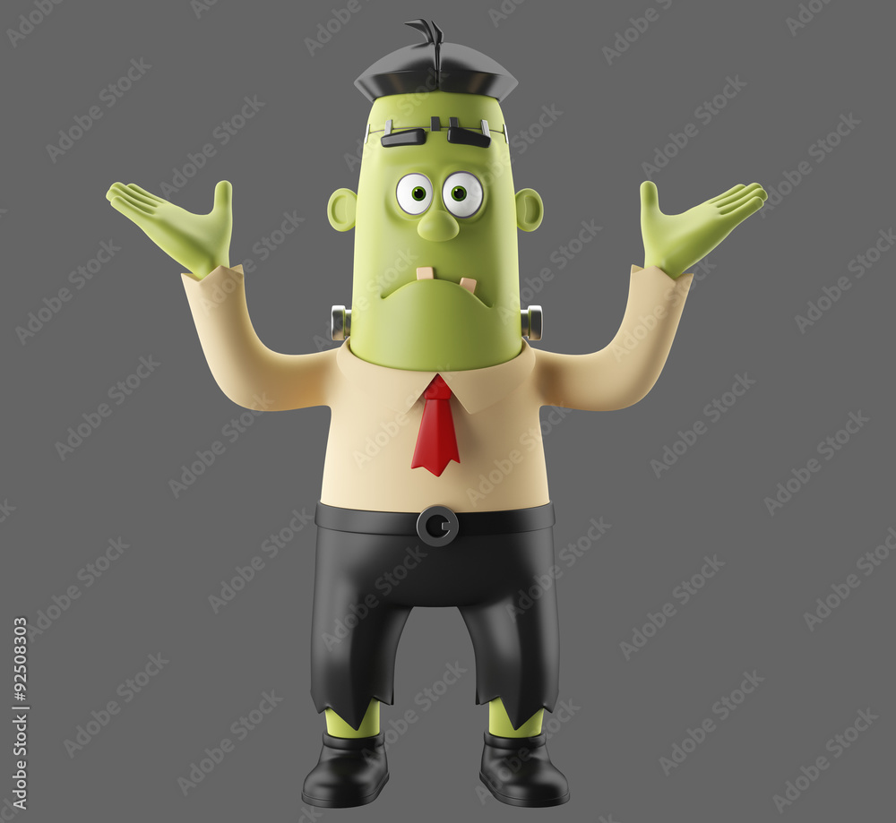 3D Halloween party cartoon isolated icon frankenstein, funny scary man character, zombie figure Stock Illustration | Adobe Stock 3D Halloween party cartoon isolated icon frankenstein, funny scary man character, zombie figure Stock Illustration | Adobe Stock