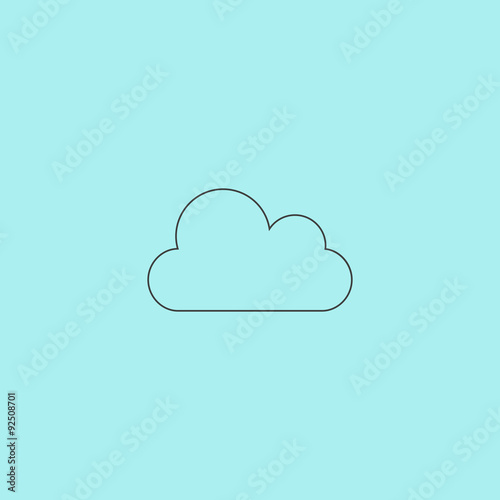 Vector cloud icon. Easy to edit.