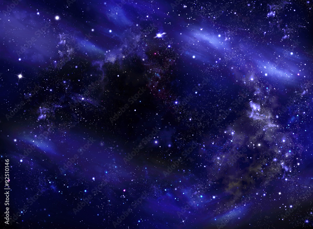 starry night sky deep outer space