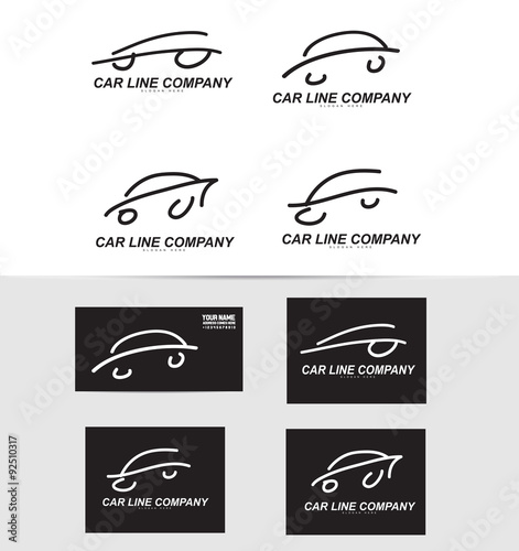 Car shape logo icon