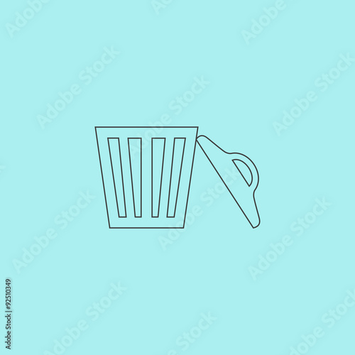 Trash can. Vector illustration