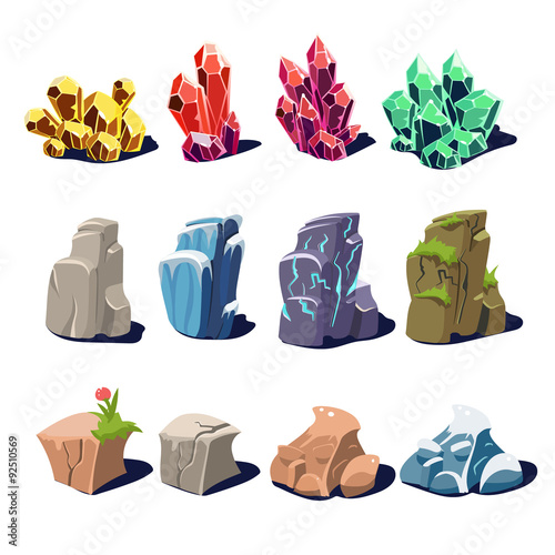 Magic Crystals and Rocks Textures 