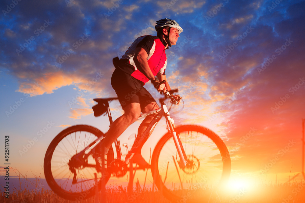 Mountain Bike cyclist riding outdoor