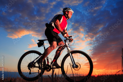 Mountain Bike cyclist riding outdoor