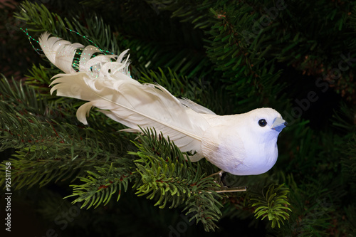 Christmas tree decorations. Bird.