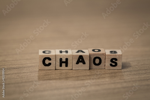 Chaos in wooden cubes