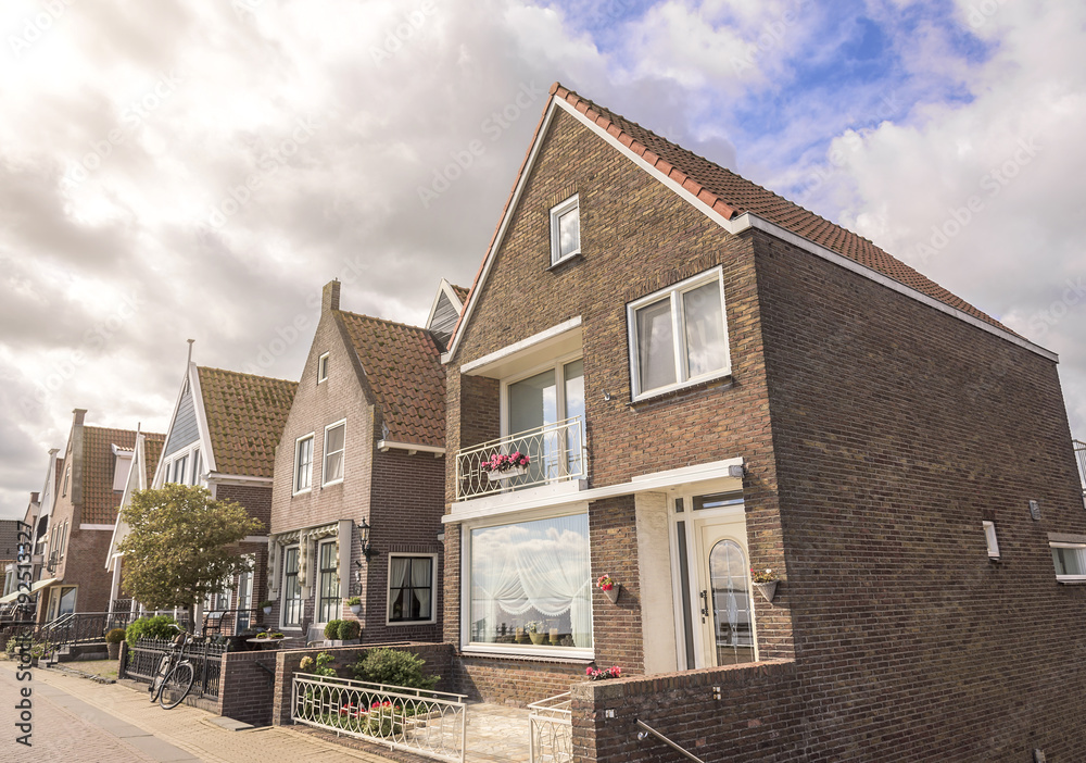 Houses in Volendam, Netherlands.