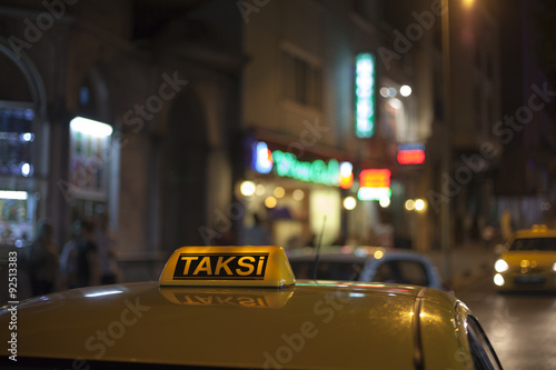 Taxi nocturno photo