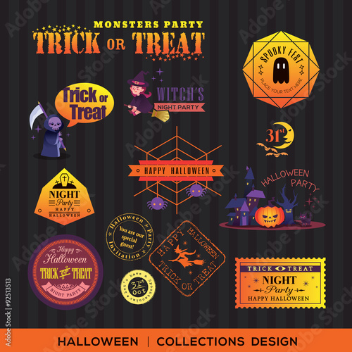 happy halloween party background illustration