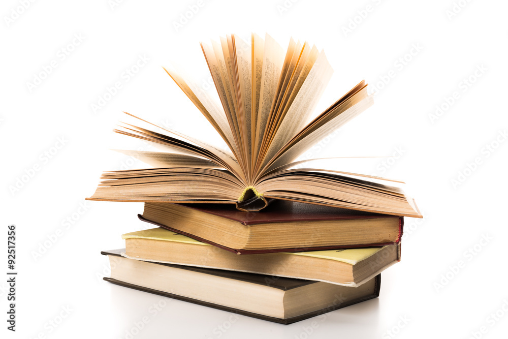 Fototapeta premium A pile of books