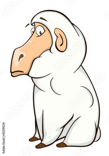 Cute sheep cartoon