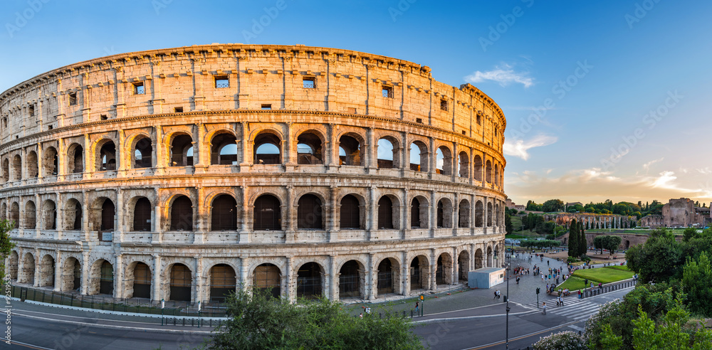 sunset at Colosseum - Rome - Italy