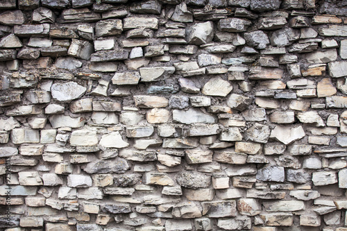 Medieval wall made from stones