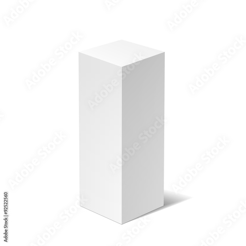 White 3D box 
