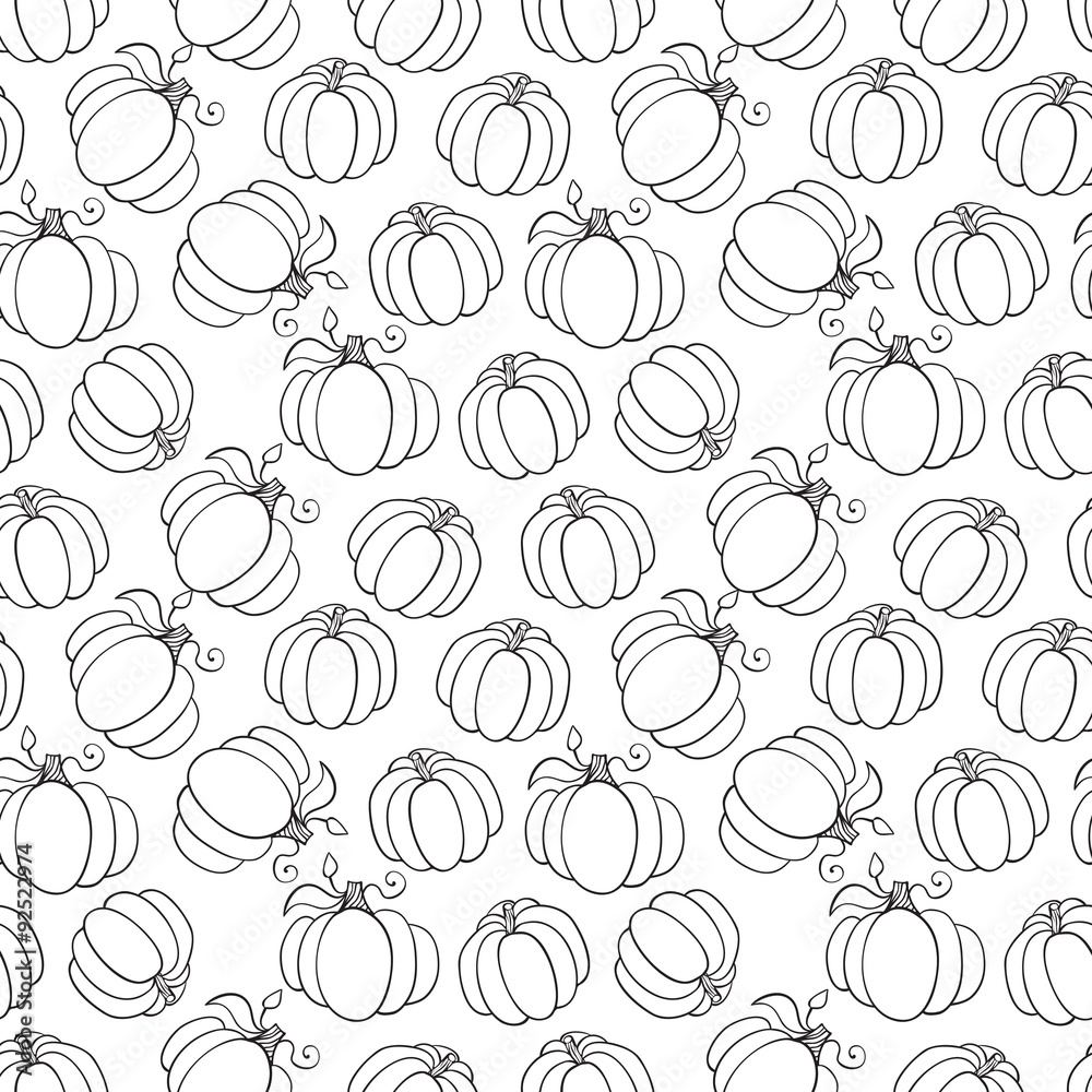 Seanless pattern with pumpkins. Vector illustration. Seanless pattern with pumpkins. Vector illustration.