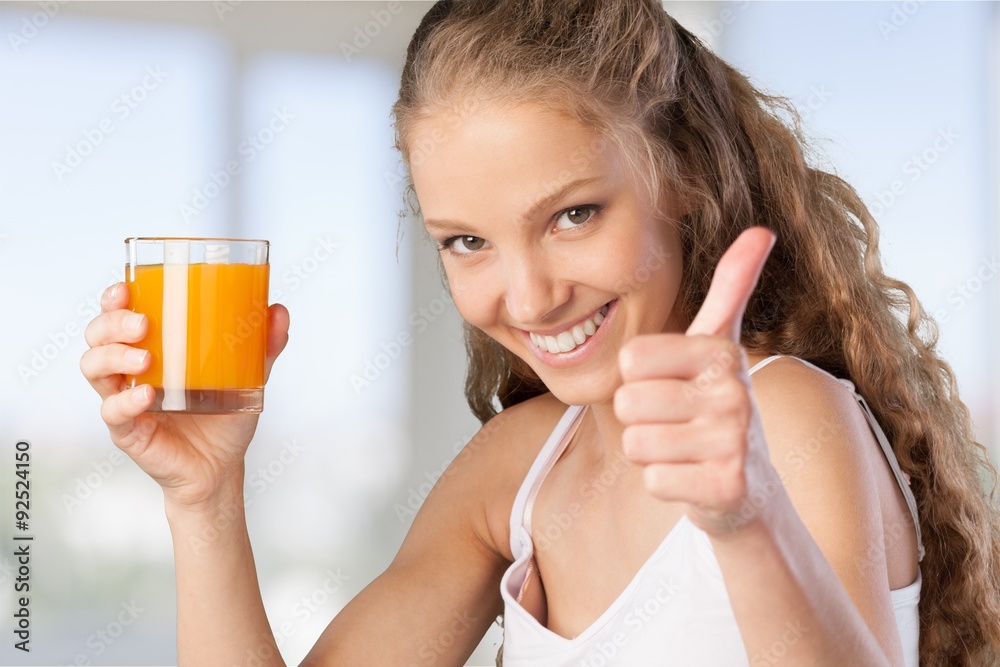 Drinking Juice. Drinking Juice.