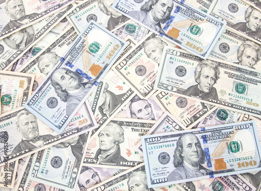 Dollar notes background texture Dollar notes background texture