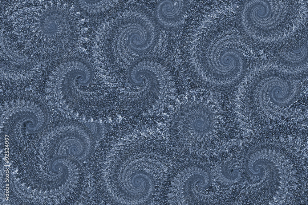 Blue lacy abstract background with swirly pattern Blue lacy abstract background with swirly pattern
