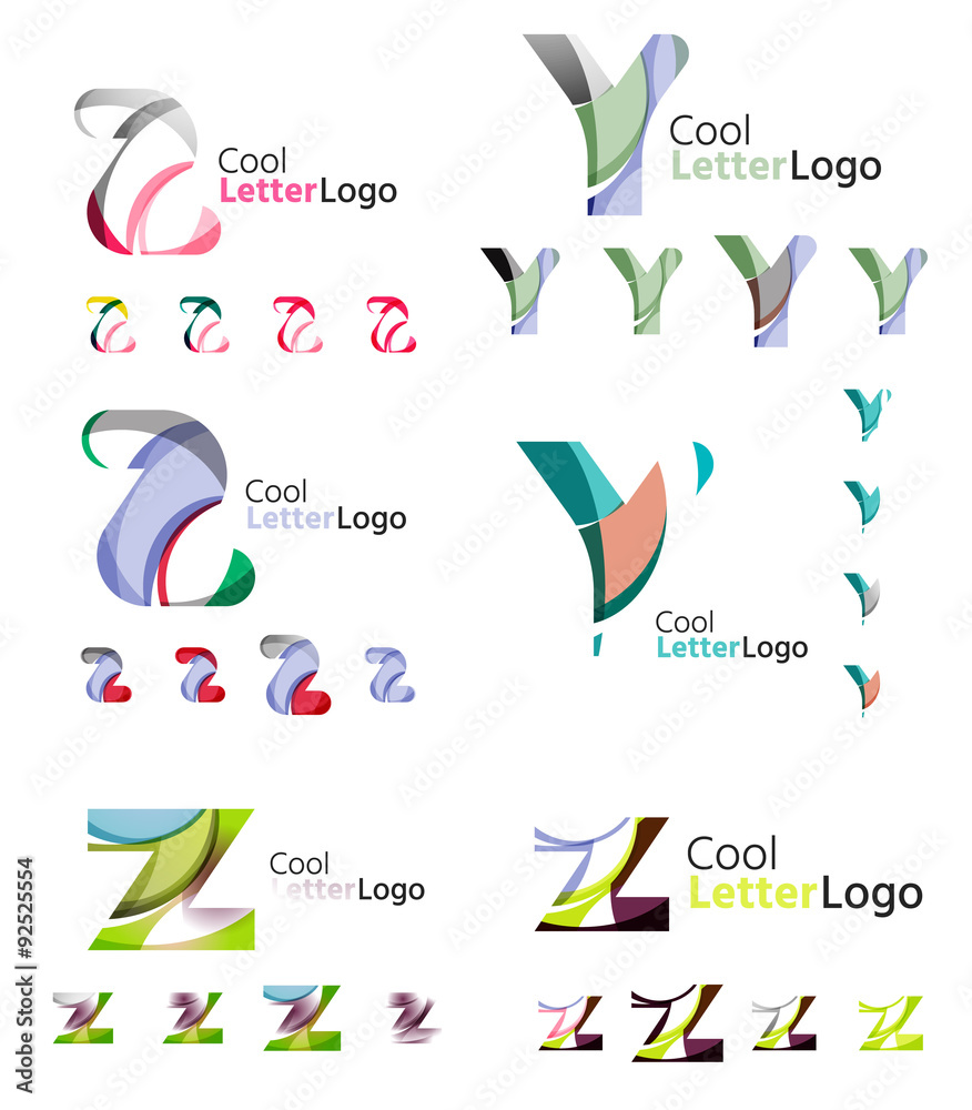 Letter business emblem collection Letter business emblem collection