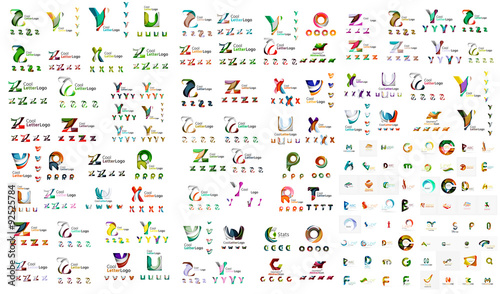 Wallpaper Mural Logo mega collection, abstract geometric business icon set Torontodigital.ca