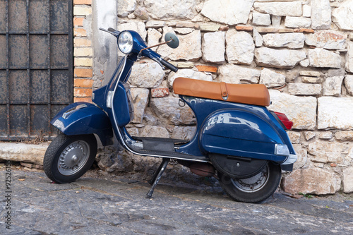 Classic blue scooter