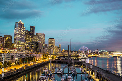 Seattle skyline, waterfront