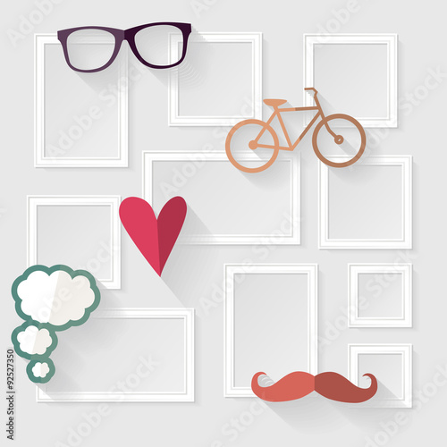 Decorative template frame 