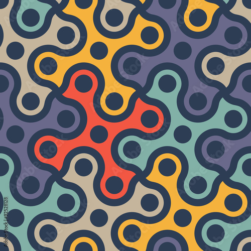 retro geometric background