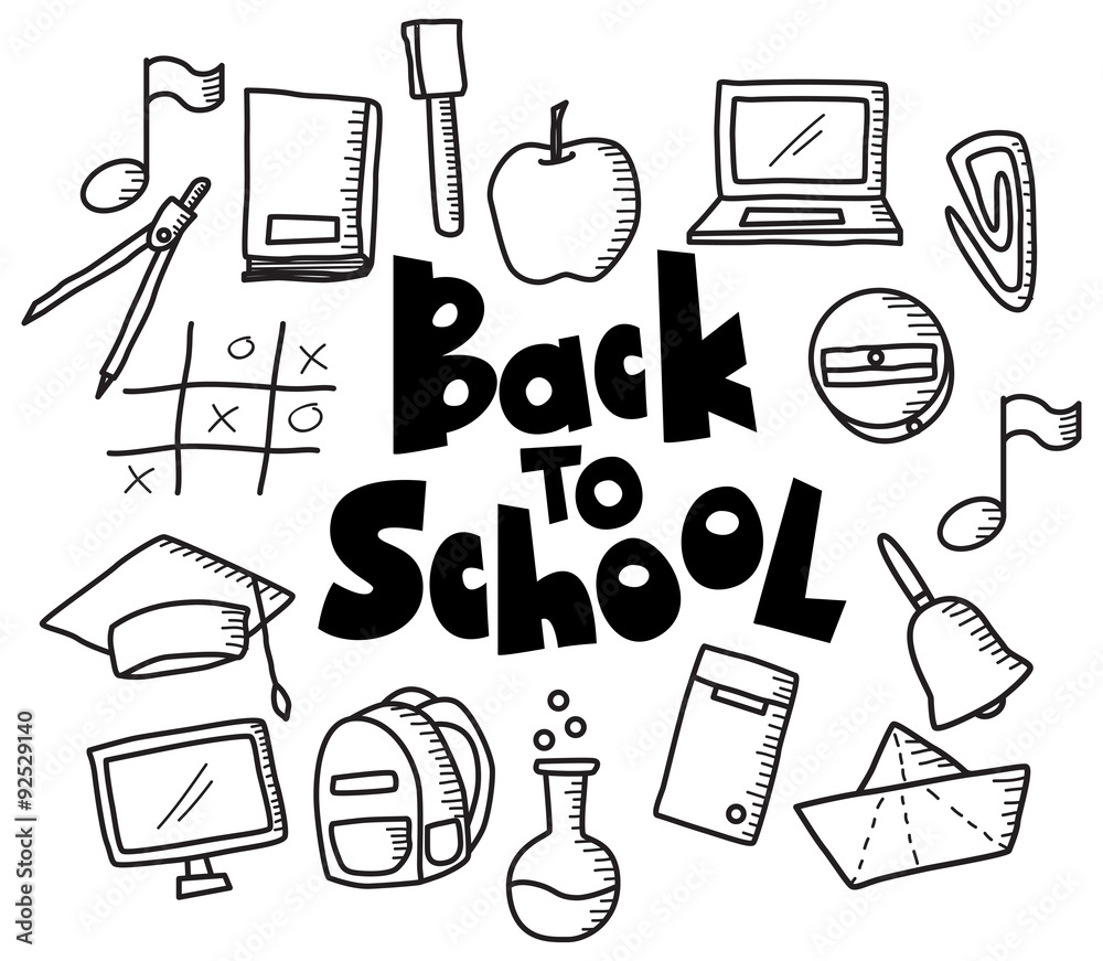 back to school doodle back to school doodle